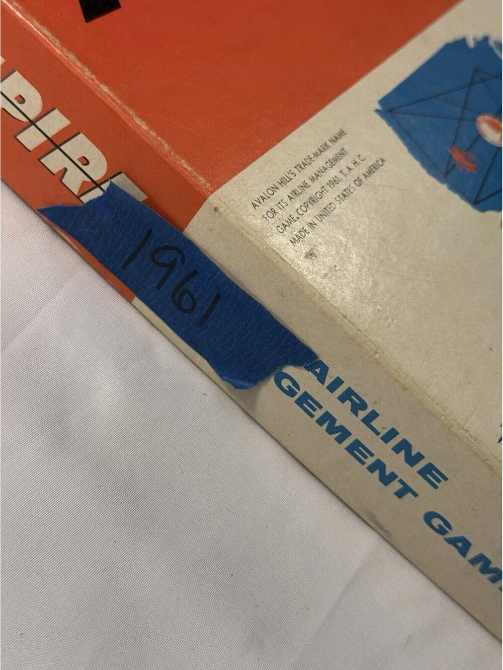 Vintage 1961 Avalon Hill Air Empire Airline Building Board Game Complete